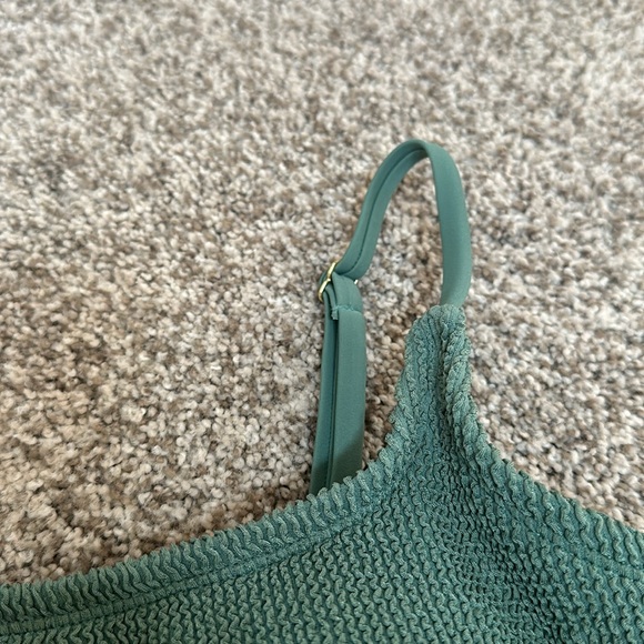 Kona Sol - Women’s Pucker Texture Square Neck Bikini Top - Picture 3 of 5